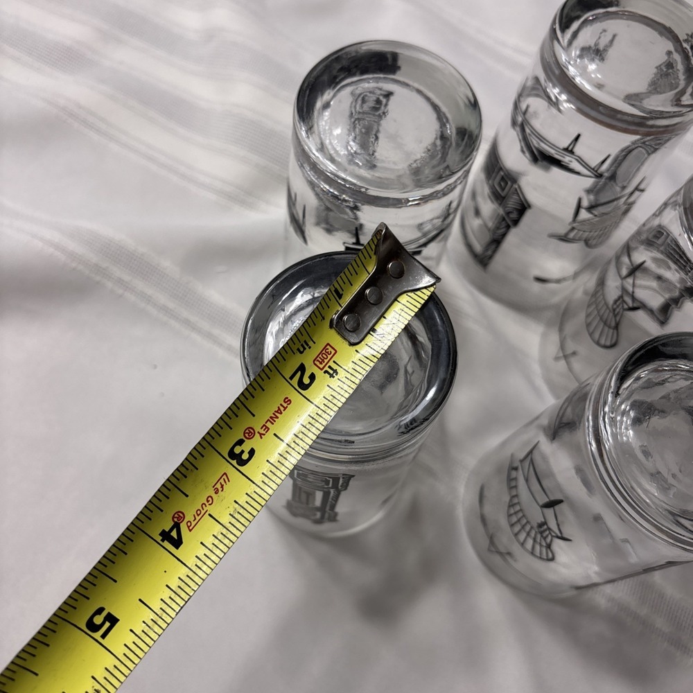 Libbey Colonial Homestead Vintage Drinking Glasses High Ball Set of 5 - Picture 7 of 10